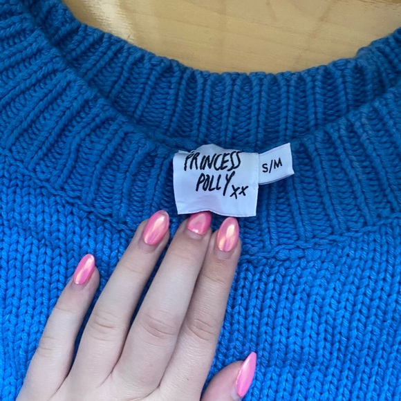 Princess Polly blue knit sweater - Picture 5 of 5